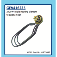 Universal LAMBER TRIPLE HEATING ELEMENT 2400W GEV416225 0303042 spare part