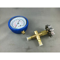 Universal 3 WAY REFRIGERATION MANIFOLD VALVE  2 X 1/4" M & 1/8" BSP CONNECTIONS spare part