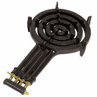 BROMIC CAST IRON QUAD RING BURNER COOKER LPG WITH HOSE AND REG - PART# RB50