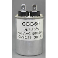 LG AIR CONDITIONER  MOTOR FAN PUMP  6uf  450Volt 6 UF Start/ Run Metal Capacitor spare part