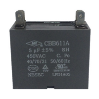 LG AIR CONDITIONER FAN  MOTOR CAPACITOR  5uF 450Volt CBB61 spare part