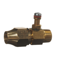 Brand New Brass Gas Fitting 3/8 Test Point with 3/8 Flare for 3/8 Copper Pipe