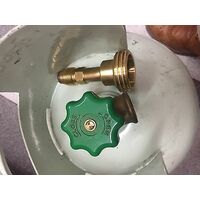 CARAVAN  LPG CYLINDER  POL  TO 1 3/4 " ACME CYLINDER TANK ADAPTER  ONE WAY VALE