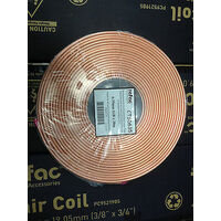 Air Conditioner HVAC 3/8" x 5 m Soft Copper Coil R410a Pancake copper pipe Tube