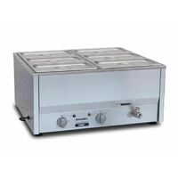 COMMERCIAL ROBAND COUNTER BAIN MARIE FOOD WARMER BM4C GP894 - 6x1/3 GN