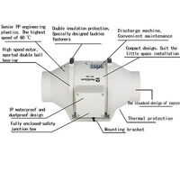 2 SPEED INLINE VENTILATION EXHAUST FAN 4" VENT DUCT EXTRACTOR LOW NOISE