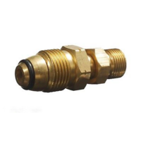 LPG  ADAPTOR MALE POL TO 3/8 L/H MALE STRAIGHT BSP FITTING 18-5070