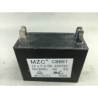 Universal 12uf Capacitor 450Volt 50hz Garage doors, Pump , Dishwasher spare part