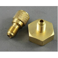Universal 5/16"M 1/4"F & 1/4"m 3/4"F  BRASS ADAPTER  FOR REFRIGERANT GAS TANK WITH  O RING spare part