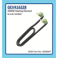 Universal LAMBER DISHWASHER  HEATING ELEMENT 2000W GEV416228 0300067 spare part