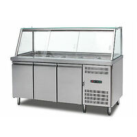 IGLOO Commercial 3 Door Salad Bar Pizza Fridge Prep Fridge 1.8M GN3100TNSA
