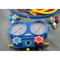 Universal R410a R134A AIR CONDITIONING REFRIGERATION MANIFOLD GAUGE WITH 60" HOSE LONG spare part