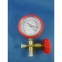 Universal ANALOGUE  VACUUM GAUGE AIR CONDITION GAUGE 3 INCH DIAMETER + VALVE 10micron spare part