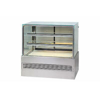 BRAND NEW  CAKE DISPLAY FRIDGE, SQUARE SHAPE GLASS 1.2M FROST FREE ON WHEELS