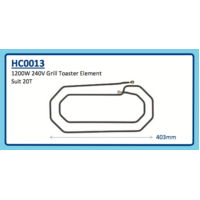 ROBAND 1200W 240V GRILL TOASTER ELEMENT HC0013 20T