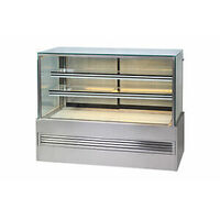 NICE NEW  DELI DISPLAY DRINK MILK CAKE DISPLAY FRIDGE, SQUARE SHAPE GLASS 1.5M