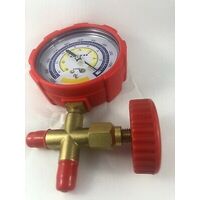 Universal ANALOGUE  VACUUM GAUGE REFRIGERATION GAUGE 3"  DIAMETER + THREE WAY VALVE spare part