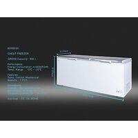 BRAND NEW  CHEST FREEZER 950LT LxWxH: 2025x910x945mm Temp Range:+2℃ ~ -18