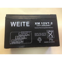 Universal WEITE 12Volt 7.2AH Sealed Lead Acid Rechargeable  Battery  UPS, Alarm spare part