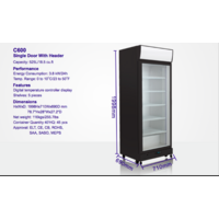 BNIB 540l 1-DOOR COMMERCIAL GLASS DISPLAY FRIDGE   700mm (W) x 690mm (D) x 2035m