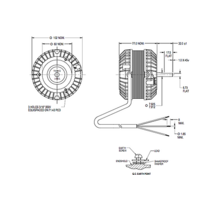 Fasco Commercial Fridge Condensor Fan Motor 50D509-22A 40W 415V 4 POL Clock WISE