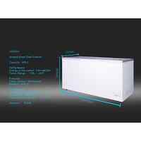 IGLOO COMMERCIAL CHEST FREEZER WITH DOUBLE GLASS LIDS HORIZONTAL SUPERMARKET