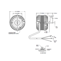 Polar Fasco Commercial Fridge Condensor Fan Motor 50D509-71CT 40W 415V 4 POL ACLOCKWIS spare part