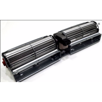 CLEANAIR WOOD DUAL ROTARY FAN MOTOR LEFT  BLOWER  USE  OIL & GAS  SPACE HEATER