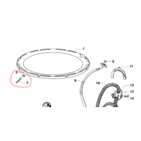 Fisher & Paykel GENUINE FISHER & PAYKEL WASHING MACHINE BIAS CLIP AND SPRING 420197P 420122P spare part