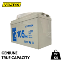 Universal Camping,Solar Marine 12v 105Ah AGM Deep Cycle Caravan Battery | Genuine 29 kg spare part