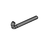 Genuine Hose Overflow Left For Electrolux Spare Part No: 42041126