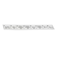 Electrolux Genuine Sticker Programme Guide For Electrolux Spare Part No: 1173709112 spare part