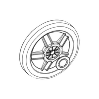 Electrolux Genuine Wheel Assembly Rear For Electrolux U5011 Spare Part No: A2480040067R spare part