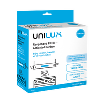 Westinghouse Genuine Activated Carbon Rangehood Filter 2-Pack For Westinghouse WRF910SA Rangehood Spare Part No: ULX251 spare part