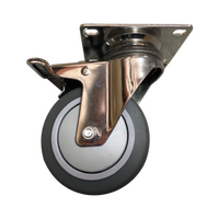 Genuine Castor H/d Swivel With Brake 443 For Electrolux Spare Part No: 060701W