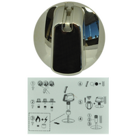 Genuine Knob Single- Universal Kit Chrome, 48mm Skirt For Electrolux Spare Part No: UK-48C1