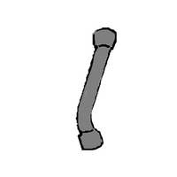 Electrolux Genuine Hose Tube For Electrolux Spare Part No: 8996461221906 spare part