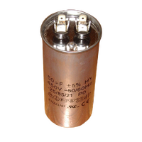 Universal 50uF 450Volt Motor Start/Run Capacitor - Aluminium Can Type For Fridges and Freezers spare part