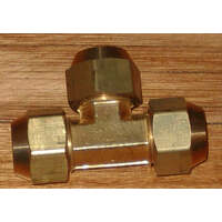 Universal Brass 3/8" SAE Flare T-Union With Flare Nuts For 400-060606 Fridges and Freezers spare part