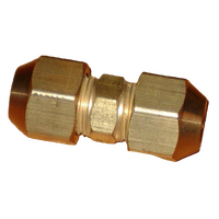 Universal Brass 3/8" SAE Flare Union With Flare Nuts For RF422 Fridges and Freezers spare part