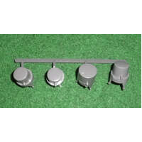 Dishlex Silver Panel Button Set For Dishlex DX302ISJ Dishwashers spare part