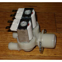 Universal Dual Outlet 14mm Straight Inlet Valve For Washing Machines spare part