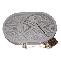 Universal Oval 2400/1500 Watt Dual Ceran Top Hilight Hotplate For Ovens and Cooktops spare part