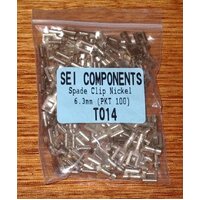 Universal 6.4mm Female Bare Spade Terminals Stoves (Pkt 100) For Ovens and Cooktops spare part
