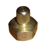 Universal 5/16" SAE Male - 3/4" Female Gas Cylinder Adaptor For R410A Fridges and Freezers spare part