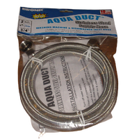 Universal Stainless Steel Covered 2.0mtr Safety Inlet Hose For Dishwashers spare part