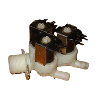 Universal Triple Outlet 10mm Straight Inlet Valve with 4.8mm Terminals For Washing Machines spare part