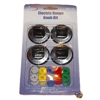 Universal Stove Control Knob Kit (Pkt 4) For Ovens and Cooktops spare part