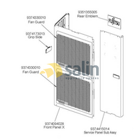 Fujitsu Genuine Fujitsu Air Conditioner EMBLEM-REAR Suits: Fujitsu AOTG30KMTB | Spare Part No: 9351355005 spare part
