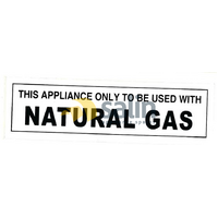 Universal Natural Gas Conversion Sticker for LPG CARAVAN SHOP RESTUARANT spare part